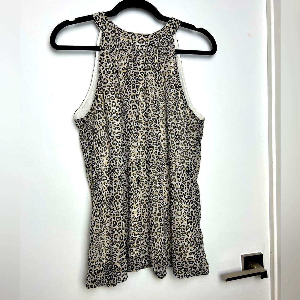 High Neck Sleeveless Blouse